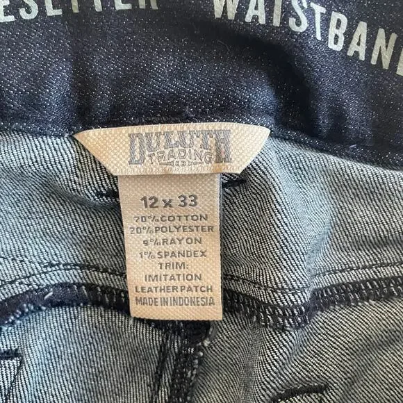 Duluth Trading Jeans Cargo Womens 12 Curvesetter Double Knee Work - Picture 4 of 10